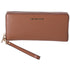 Michael Kors Jet Set Travel Large Continental Pebbled Leather Wallet Luggage Michael Kors Wallets